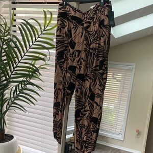Wild Fable Black and Tan Patterned Pants